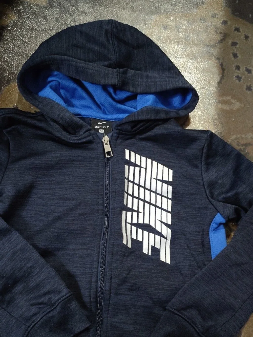Nike Navy & Royal Blue Dri-FIT Full-Zip Hoodie